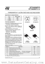 STTA3006PI datasheet pdf SGS Thomson Microelectronics
