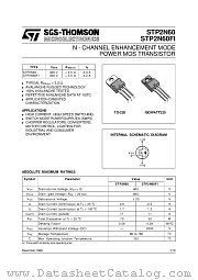STP2N60FI datasheet pdf SGS Thomson Microelectronics
