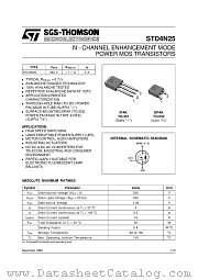STD4N25-1 datasheet pdf SGS Thomson Microelectronics