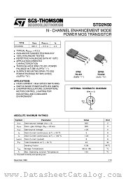 STD2N50-1 datasheet pdf SGS Thomson Microelectronics