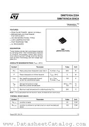 SM6T12A datasheet pdf SGS Thomson Microelectronics