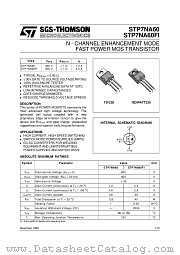 STP7NA60FI datasheet pdf SGS Thomson Microelectronics