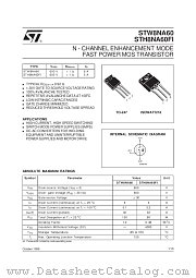 STH8NA60FI datasheet pdf SGS Thomson Microelectronics
