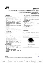 STV2001 datasheet pdf SGS Thomson Microelectronics