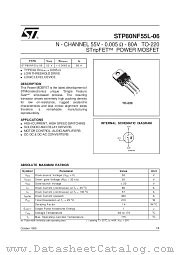 STP80NF55L-06 datasheet pdf SGS Thomson Microelectronics