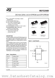 M27C256B datasheet pdf SGS Thomson Microelectronics