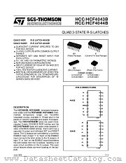 HCF4044B datasheet pdf SGS Thomson Microelectronics