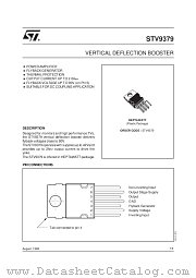 STV9379 datasheet pdf SGS Thomson Microelectronics