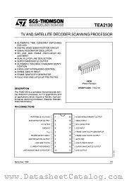TEA2130 datasheet pdf SGS Thomson Microelectronics