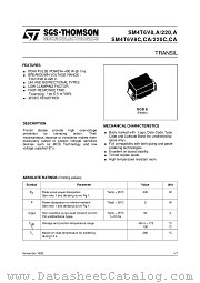 SM4T220CCA datasheet pdf SGS Thomson Microelectronics