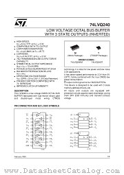 74LVQ240 datasheet pdf SGS Thomson Microelectronics