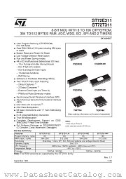ST72E311 datasheet pdf SGS Thomson Microelectronics
