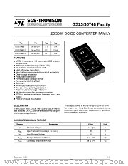 GS25T48-FAMILY datasheet pdf SGS Thomson Microelectronics