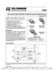 VN03 datasheet pdf SGS Thomson Microelectronics