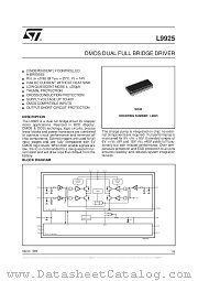 L9925 datasheet pdf SGS Thomson Microelectronics