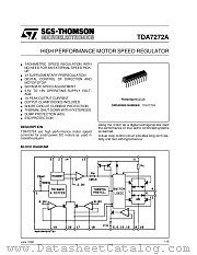 TDA7272A datasheet pdf SGS Thomson Microelectronics