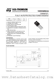 VNW50N04A datasheet pdf SGS Thomson Microelectronics