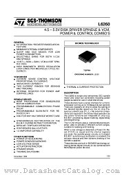 L6260 datasheet pdf SGS Thomson Microelectronics