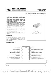 TDA1180P datasheet pdf SGS Thomson Microelectronics