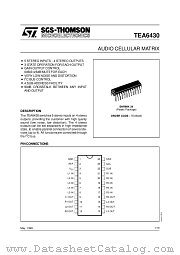 TEA6430 datasheet pdf SGS Thomson Microelectronics