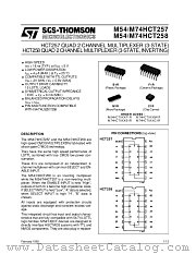 M74HCT257 datasheet pdf SGS Thomson Microelectronics