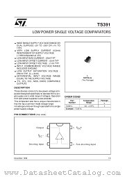 TS391 datasheet pdf SGS Thomson Microelectronics