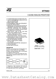 ST75951 datasheet pdf SGS Thomson Microelectronics