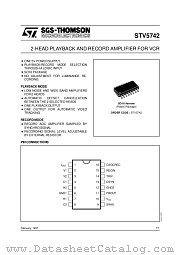 STV5742 datasheet pdf SGS Thomson Microelectronics
