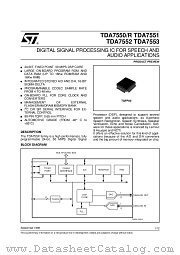 TDA7550R datasheet pdf SGS Thomson Microelectronics