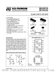 M74HC32 datasheet pdf SGS Thomson Microelectronics