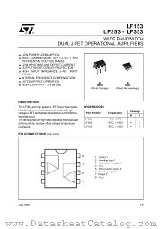 LF253 datasheet pdf SGS Thomson Microelectronics
