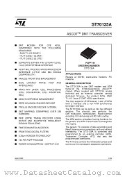 ST70135A datasheet pdf SGS Thomson Microelectronics