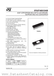 ST62T46B datasheet pdf SGS Thomson Microelectronics