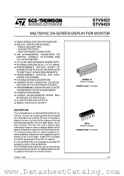 STV9424 datasheet pdf SGS Thomson Microelectronics