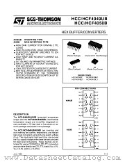 HCF4049UB datasheet pdf SGS Thomson Microelectronics