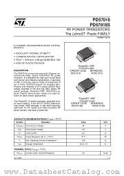 PD57018 datasheet pdf SGS Thomson Microelectronics