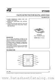 STV5805 datasheet pdf SGS Thomson Microelectronics