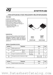 BYW77PI-200 datasheet pdf SGS Thomson Microelectronics