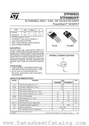 STP6NB25FP datasheet pdf SGS Thomson Microelectronics