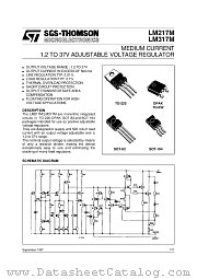LM317M datasheet pdf SGS Thomson Microelectronics