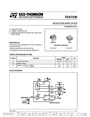 TEA7530 datasheet pdf SGS Thomson Microelectronics