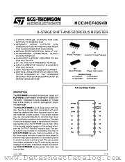 HCF4094B datasheet pdf SGS Thomson Microelectronics