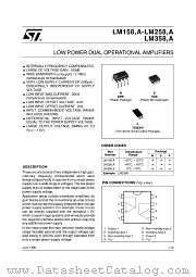 LM358A datasheet pdf SGS Thomson Microelectronics