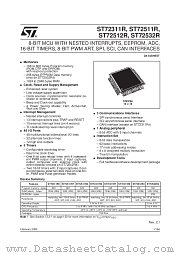 ST72311R datasheet pdf SGS Thomson Microelectronics