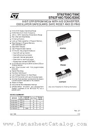 ST62E20C datasheet pdf SGS Thomson Microelectronics