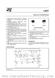 L9637 datasheet pdf SGS Thomson Microelectronics