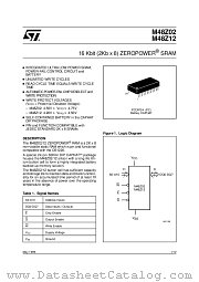 M48Z12 datasheet pdf SGS Thomson Microelectronics