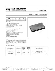 GS300T48-5 datasheet pdf SGS Thomson Microelectronics