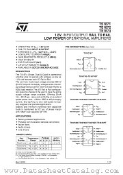 TS1872 datasheet pdf SGS Thomson Microelectronics
