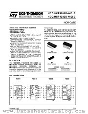 HCF4002B-4025B datasheet pdf SGS Thomson Microelectronics